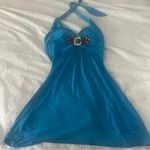 Cache  Vibrant Blue Halter Mini Dress Photo 1