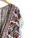 Umgee USA Embroidered Kimono Cardigan White Red Teal Floral Boho Plus Size Size undefined Photo 1