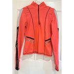 Body Instinct Activewear Jacket Running Track Zip Up Athletic Coral L‎ Orange Size L Photo 2