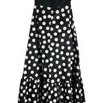 Anthropologie NWT  Hutch Dress Bow-Tie Strapless Midi Polka Dot Black White SZ 00 Photo 4