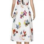 BHLDN SACHIN & BABI for Blaine Taffeta Square-Neck Midi Dress, Ivory Combo, SM Photo 10