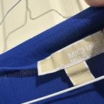 Michael Kors MK Blue Blouse Shirt Top 3/4 Sleeve Size M Medium Photo 4