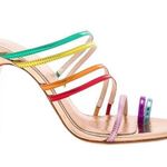 Raye  metallic rainbow heeled sandals Sz 7 Photo 0