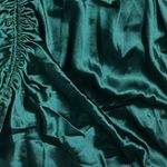 Forever 21 Elegant Green Satin Cinched Formal Dress Photo 2