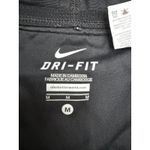 Nike Dri-Fit Black Running Tights Reflective Zip Leggings M Photo 2