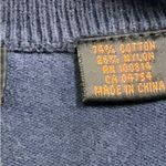 Vintage The Original Ben Sherman Navy Grey Stripe Sweater Dress Size Small S Blue Photo 5