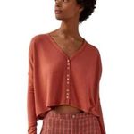 Urban Outfitters UO Out From Under NWOT BouncePlush Chloe Button-Up Top Photo 0