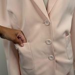 Le Suit NEW 2 Piece Blazer and Ruffle Hem Skirt Suit Size 22W Light Pink NWT Photo 5