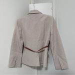 Women's All Season Single Breasted Short Blazer Lapel Long Sleeve Loose Jacket Brown Size undefined Photo 1