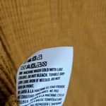 American Eagle Waffle Rib Knit Thermal Top Size S V-Neck Mustard Orange Photo 6