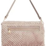 INC International Concepts Tan Gold Clutch with Chain Detail Photo 1
