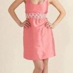 Vineyard Vines Bouquet Dress Size 6 Pink Tea Dress Party Cocktail Dress Silk Photo 0