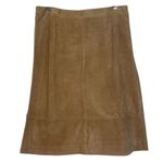 August Silk  Vintage Logic genuine leather stitch detail skirt 4 Photo 1