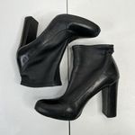 Chloé READ CHLOE SZ 6 ? Leather Sock Bootie Stretch Heel Black Ankle Heel Boots Italy Photo 3