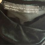 ZARA | Emerald Green Velour Short Sleeve Mock Neck Top Sz M Photo 5