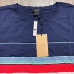 Halogen  Multicolor Striped‎ Shirt Size Medium NWT Photo 1