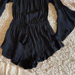 Cotton Candy LA Women's Bell Long‎ Sleeve Romper Off Shoulder Black Size Small Photo 5