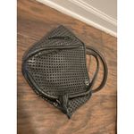 Brahmin Black Leather Suede Perforated Crossbody Bag Designer Purse Brio Photo 5