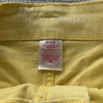 No Boundaries NoBo Butter Yellow Denim Tie Belt High Waist Short Shorts Size 7-9 Photo 4