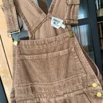 Princess Polly  overalls corduroy Kacey shortall romper brown chocolate ribbed Photo 2