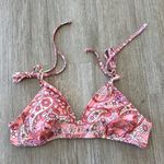 Wild Fable Womens Pink Print Bikini Top - L Photo 0
