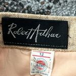 Vintage Robert Arthur Union Made Blazer and Skirt Suit Set w/ Belt Tan 12 Photo 8
