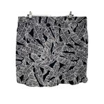 Rafaella Women's  Black Palm Leaf Mini Stretch Button‎ Details Skort sz XXL Photo 3