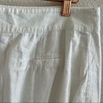 Forever 21 Contemporary Linen Blend Lined White Boho Preppy Skirt Large Photo 4