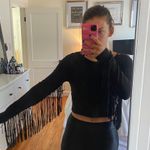 ZARA Black Fringe Top Photo 0