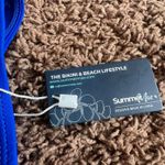 Summer Mae Two Piece Tankini with Shorts Set Swimsuit Plus Size 22W Blue NWT Photo 4