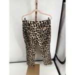 ZARA Leopard Print Pants trousers Animal Print Tan Black Women’s Size Medium Photo 4