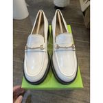 Sam Edelman Tully lugged platform loafers White Shiny Size 9M Equestrian Bit Photo 3
