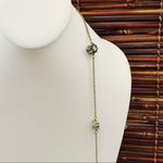 Loft  Necklace Gold Tone with Glass Beads Photo 2