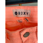 Roxy  Bright Coral Skinny Jeans Size 27W NWTs Vibrant Resort Coastal Vaca Beach Photo 3