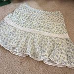 House of Harlow 1960 Blue Floral Midi Skirt White Size L Photo 2