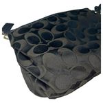 Coach Wristlet Womens Signature Monogram Fabric Zip Closure Black Gray/Green Photo 8