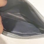 Coach Signature Gray Pleated Canvas Logo Wristlet Pouch Wallet Photo 3