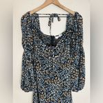 ASTR  The Label Salinas Black Floral Long Sleeve Midi Dress Small $139 Photo 6