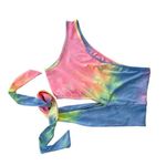 SheIn 1590 Cute Rainbow Tie Dye Crop Top Size Medium Photo 0