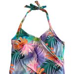 Carmen Marc Valvo Boston Proper + One Pice Swim Suit Womens Size 14 Tropical NWT Photo 1