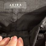 Akira Black Jeans with Silver Rhienstone Fringe Detail Photo 2