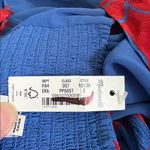 Madewell  Empire-Waist‎ Tank Maxi Dress in Floral Blue Red Size 2 NWT flaw Photo 2