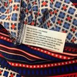 Merona  Red & Blue Belted Shift Dress Size Small Photo 7