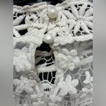 Vila long sleeve sheer crochet lace mock turtle neck blouse Photo 3