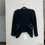 ZARA black open front side zip blazer jacket M Photo 7