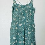 Giorgio Armani Vintage Green/Cream Floral Silk Bias Cut Slip Dress Size 8 Photo 5