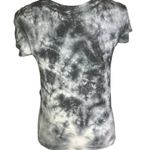 American Eagle GRAY & BLACK TIE-DYE SOFT & SEXY BOTTOM FRONT TIE TEE SIZE XS Photo 1