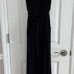 Maeve  By Anthropology Sleeveless Black Jumpsuit Wide Leg Keyhole Medium Photo 4
