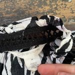 Caslon Puff Sleeve Botanical Printed Cotton Shift Drop Waist Dress - Sz M 💚🎀 Photo 12