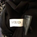 Alex Marie NWT Lia Sequined Crew Neck Short Sleeve StretchVelvet Black Blouse MD Photo 8